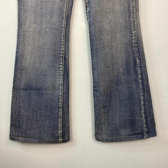 ROCK & Republic Roth 5432 crthwaw Flare Jeans Women's 29 Rhinestones Embroidered - Picture 5 of 12